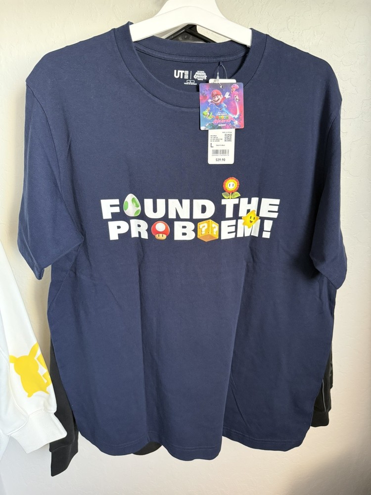 The Super Mario Galaxy Movie UNIQLO UT Graphic T-Shirt 69 NAVY large l size
