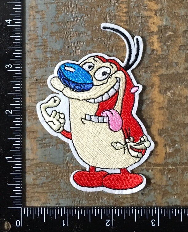 STIMPY Cat TV Show Ren & Stimpy Cartoon Character Embroidered Iron-On Patch