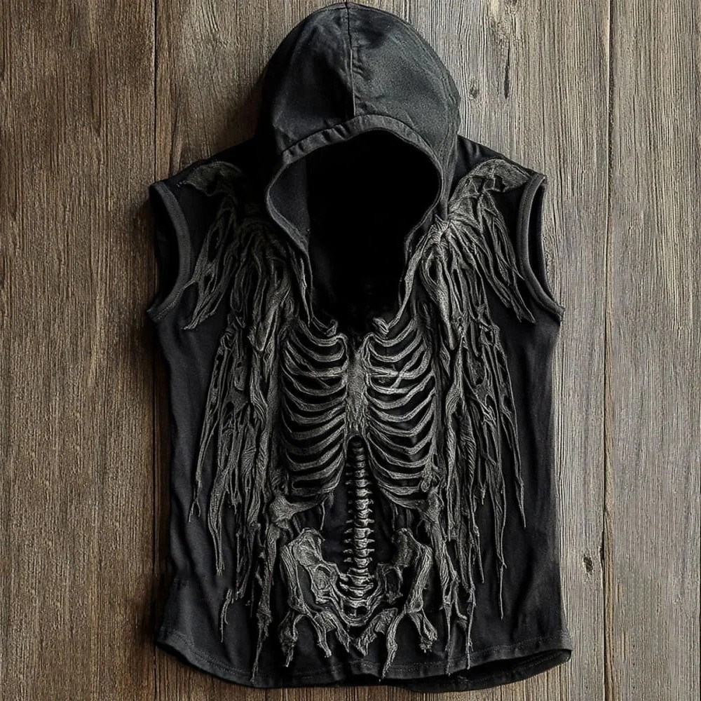 Women's/Men's Graphic Aphrodite 3-D Digital Sleeveless Gothic Bone, S-XXL