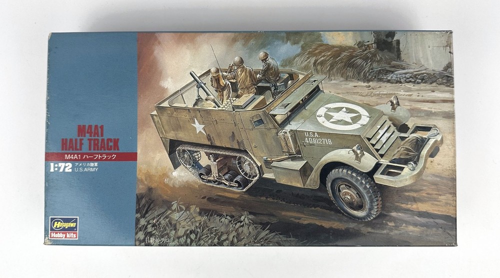 Hasegawa 31107 M4A1 Half Track U.S. Army 1/72 Scale Plastic Model Kit
