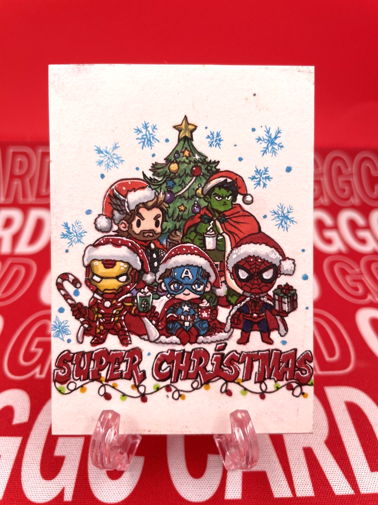 【Christmas Limited】GGC Studio Marvel The Avengers Artist Auto Sketch Card 1/1
