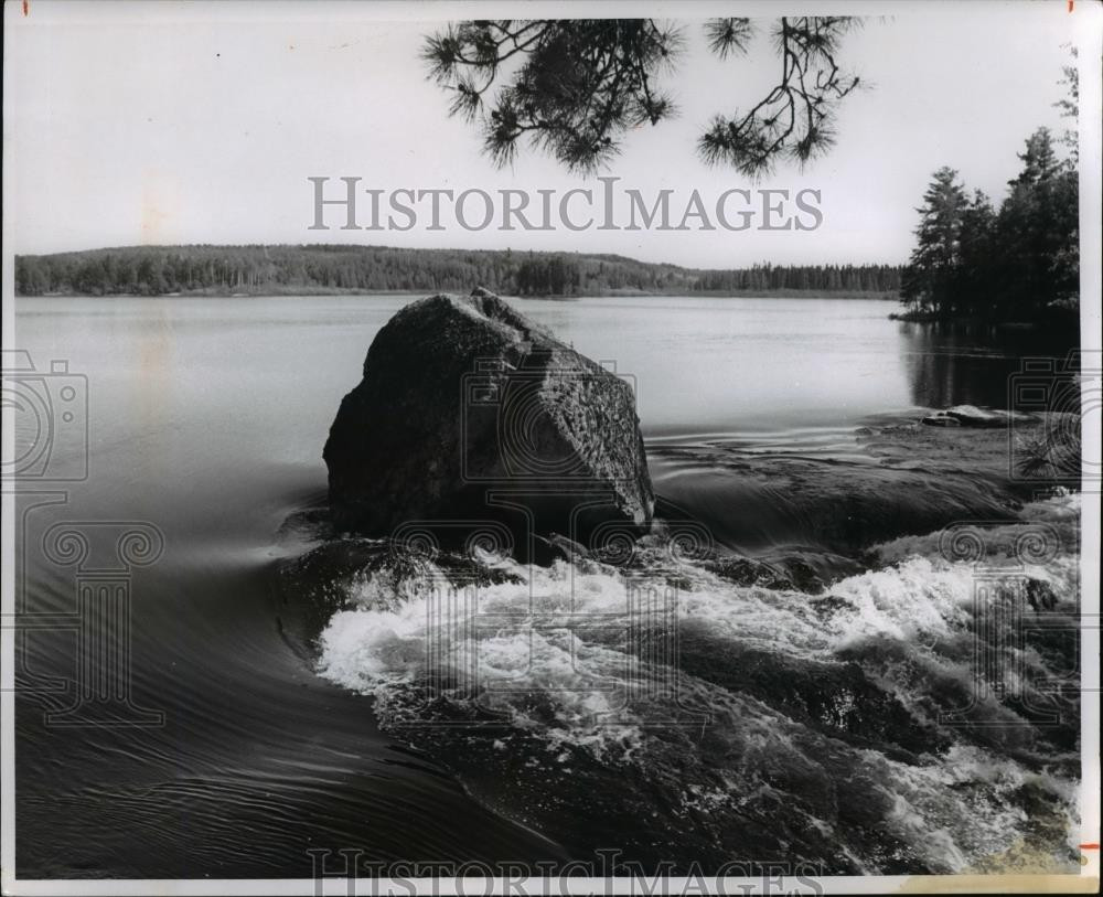 1969 Press Photo Basswood River in Minnesota - cvb22671