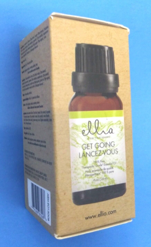 Ellia Homedics Get Going Essential Oil Blend Therapeutic Grade 15ml NEW By Ellia