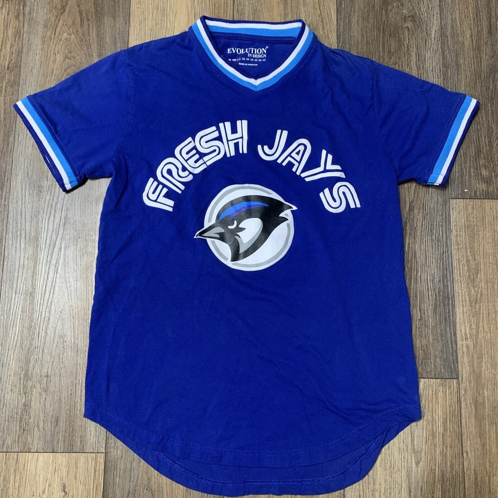 Evolution in Designs Fresh Jays Royal Blue Shooters Jersey L Sports Streetwear