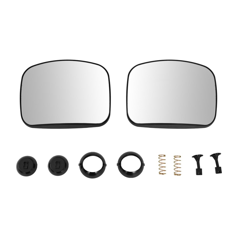 LH+RH Side Lower Hood Mirror Glass Convex For Freightliner Cascadia 2008-2017