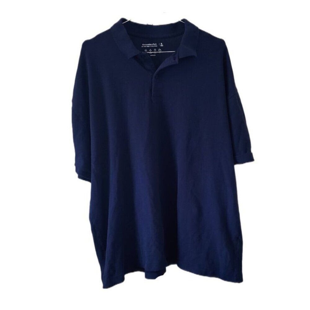 Abercrombie & Fitch Don't Sweat It Collection Men's Short Sleeve Navy Blue Polo