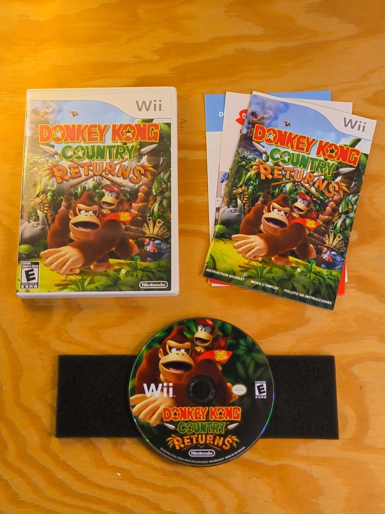 Nintendo Donkey Kong Country Returns Nintendo Wii (2010) Complete Case/Inserts