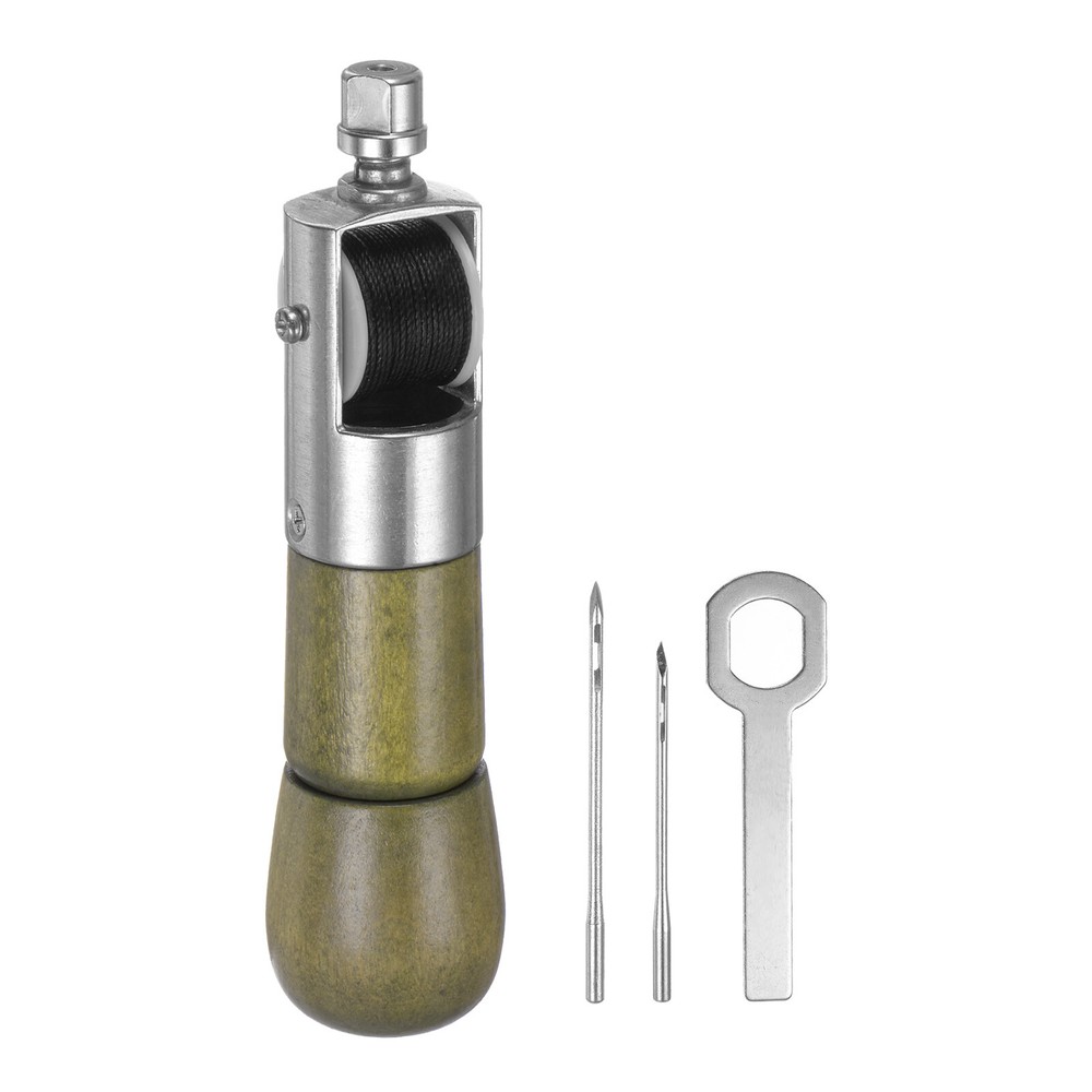 Handwork Sewing Awl Set Stitching Leather Craft Stitch Awl Tool Kit, Green