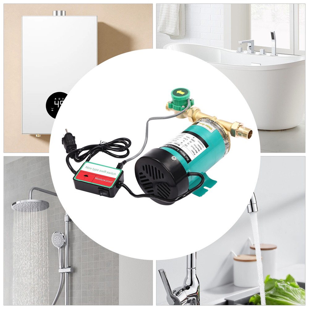 120W 115V Household Shower Booster Pump Automatic Boost Water Pressure Pump IP45