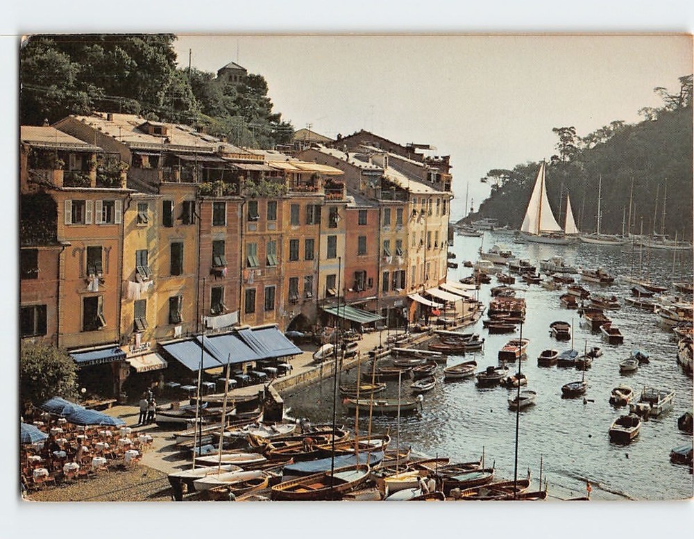 Postcard View Of Portofino Italy