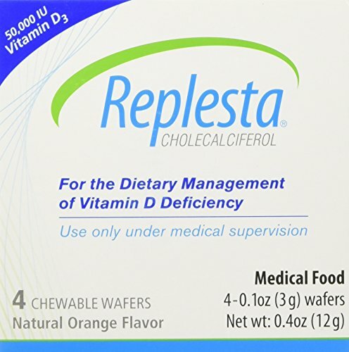 Replesta 50-000 IU Vitamin D3 Chewable Wafer- Natural Orange Flavor