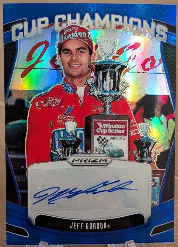 2025 Prizm Cup Champions Auto Holo Blue SP 7/49 Jeff Gordon