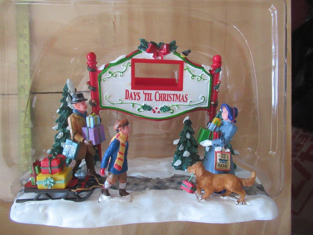 Lemax Table Accent Christmas Countdown Sign with Stand Included  -image