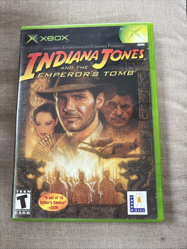 Indiana Jones and the Emperor's Tomb Xbox 2003 Complete with Manual