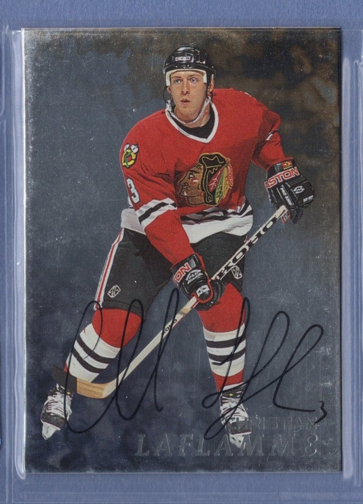 1998-99 ITG * Be A Player * Christian Laflamme * Factory Signed * Card #32