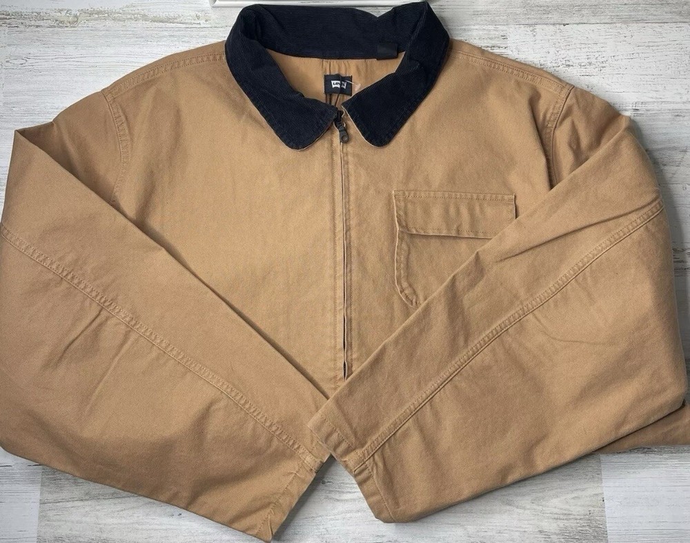 Levi’s Trucker Jacket Men's Tan Brown Canvas Coat Workwear Size: 2XL NWT