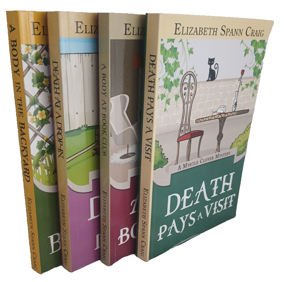 Bundle of 4 - Myrtle Clover Mysteries by Elizabeth Spann Craig - Trade Paperback