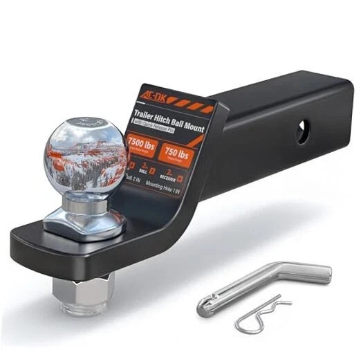 Trailer Hitch Ball Mount for 2 inch Receiver ,2 inch Drop Hitch,with 2-Inch