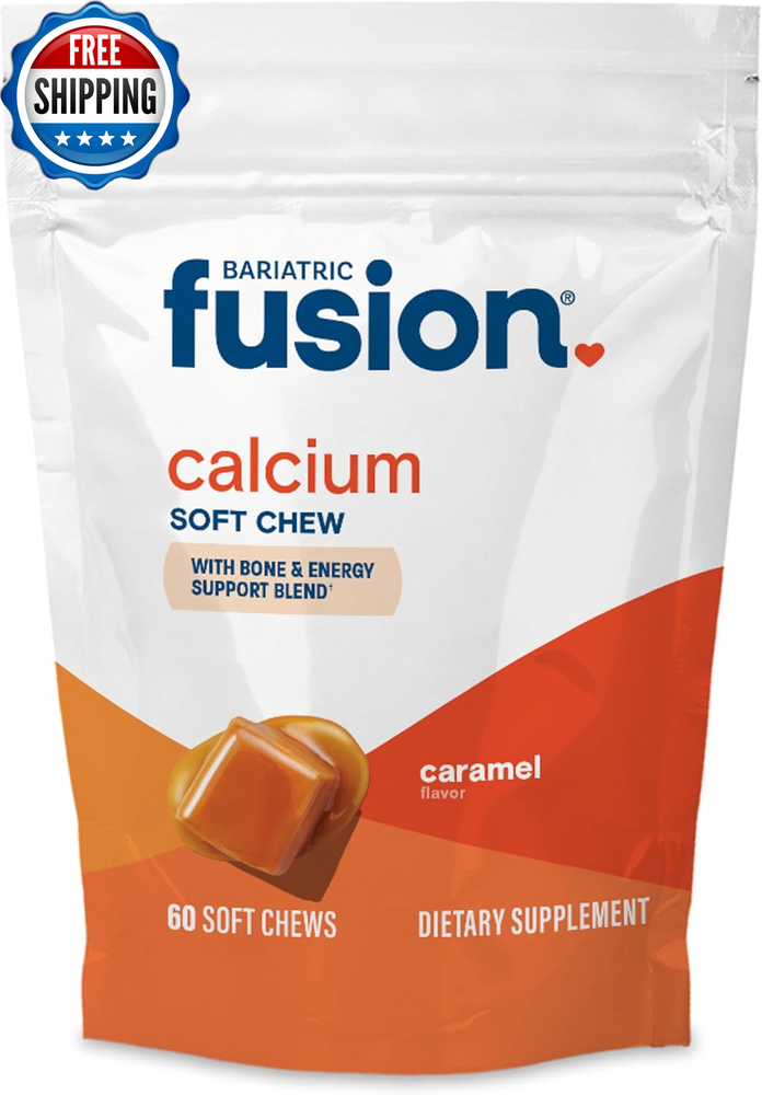 Bariatric Calcium Chews | Calcium Citrate with Vitamin D3 Calcium Supplement Bar