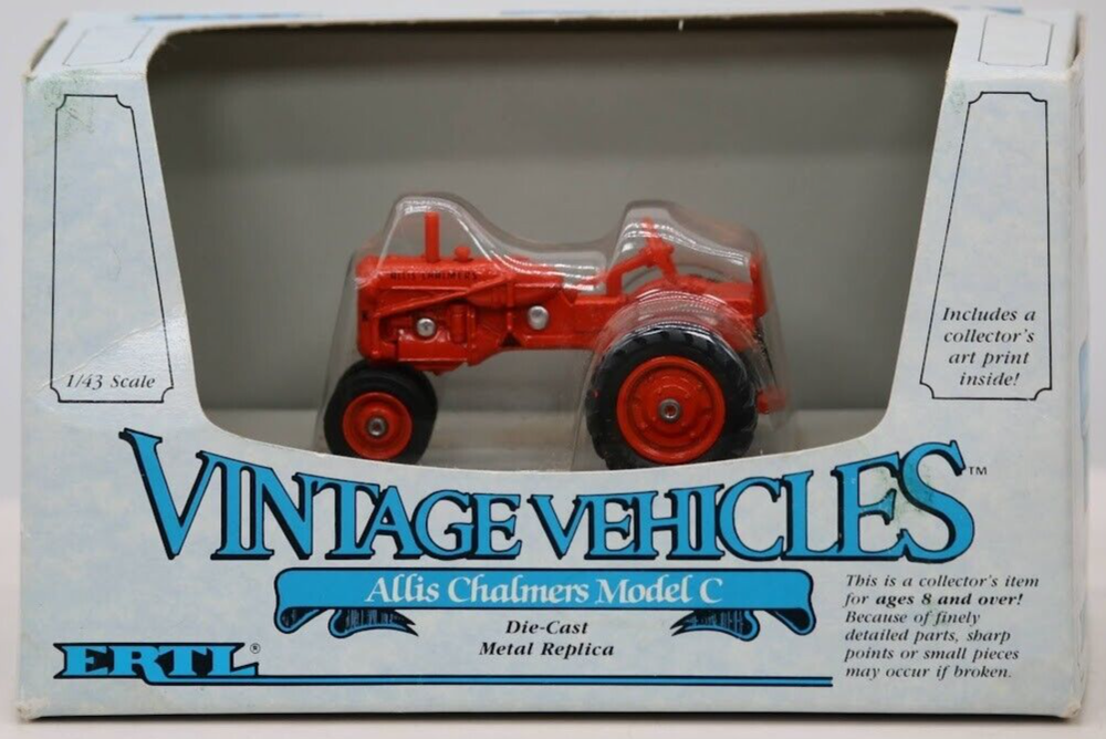 Vintage 1/43 Ertl Allis Chalmers Model C Tractor #2529 New In Box