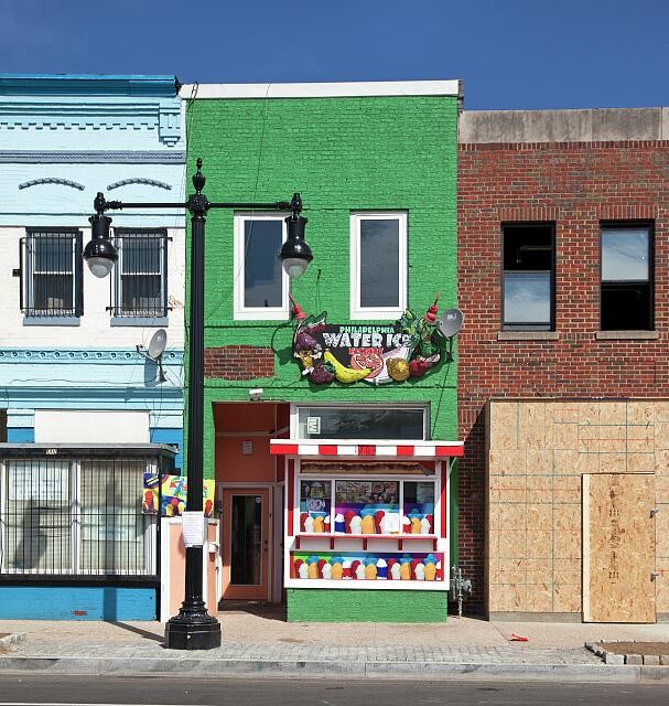 Washington DC H St NE 2010 Philadelphia Water Ice storefront buildings