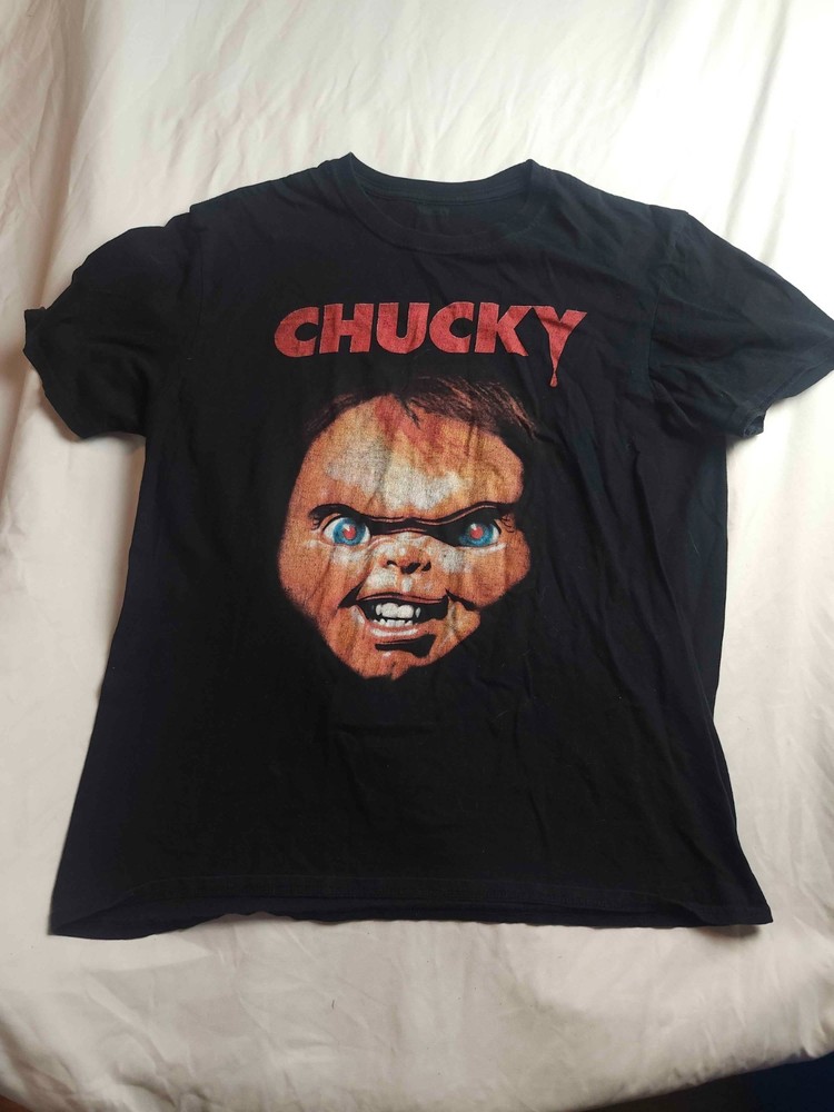 Chucky Child's Play Classic Horror Movie Vintage Graphic Design T-Shirt Large