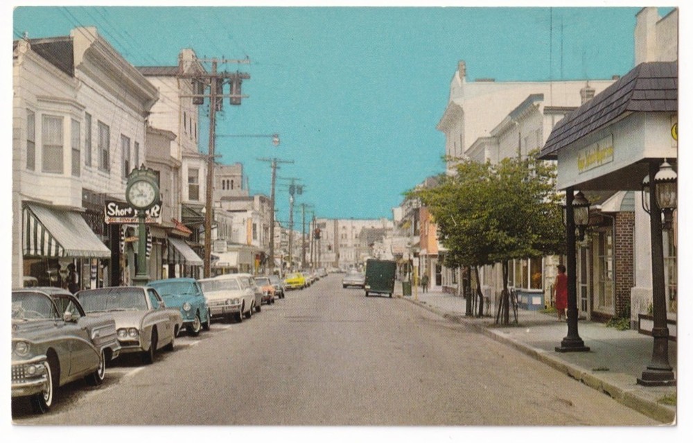 c1960 Washington STR Looking East, Historic Business District, Cape May, NJ