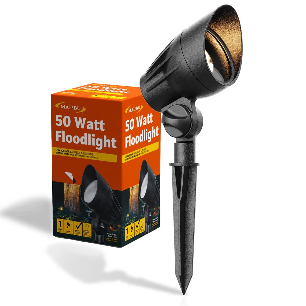 Malibu 50W Waterproof Outdoor Floodlight for Landscape and Path Lighting