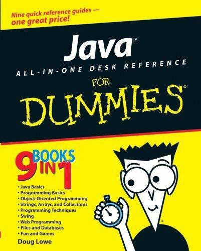 Java All-in-One Desk Reference For Dummies by Lowe, Doug, Good Book