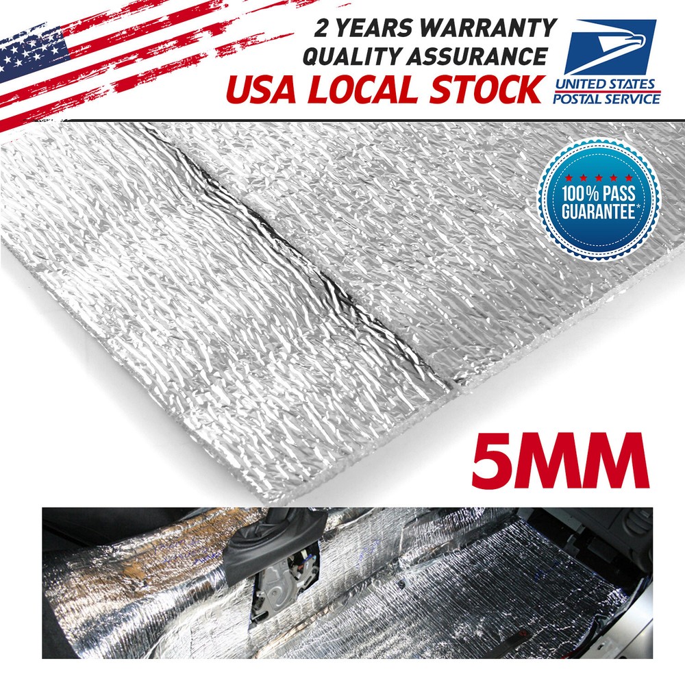 Thick Thermal Sound Deadener Car Heat Shield Insulation Noise Reduce Mat 32sqft