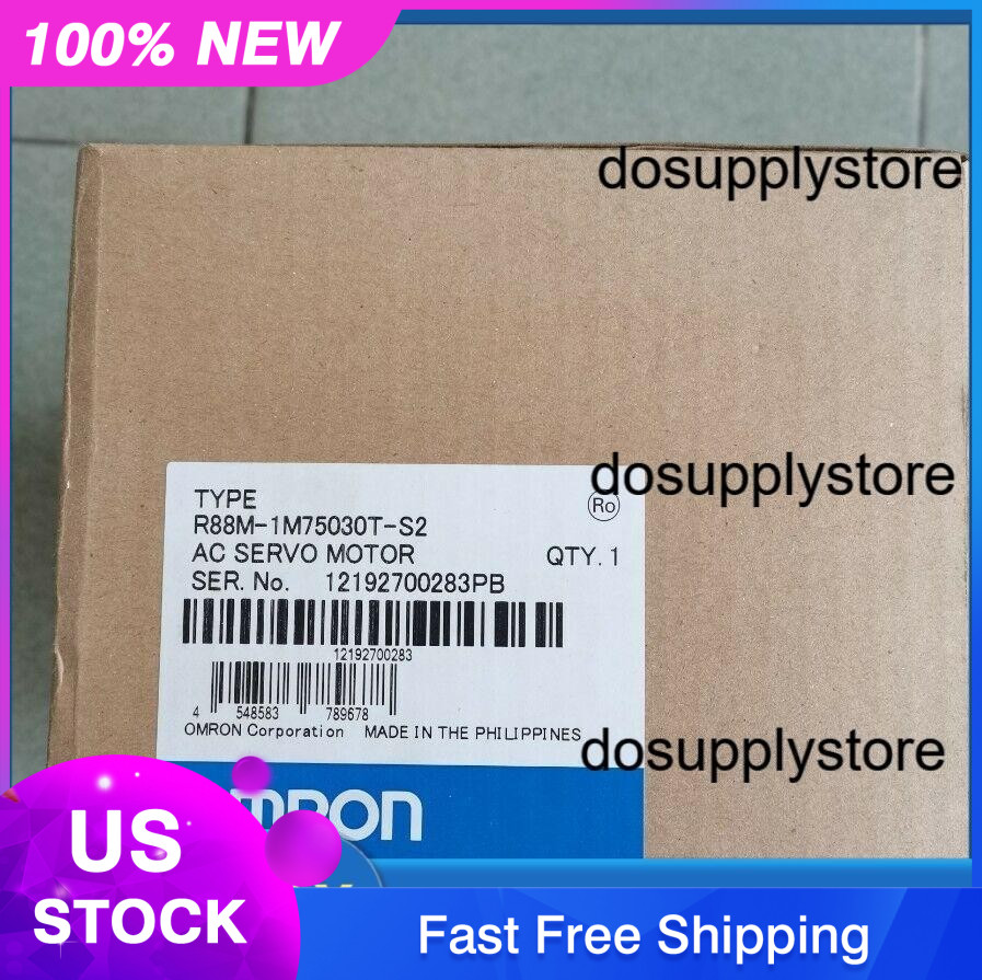 One New Omron R88M-1M75030T-S2 Servo Motor In Box Fast Shipping