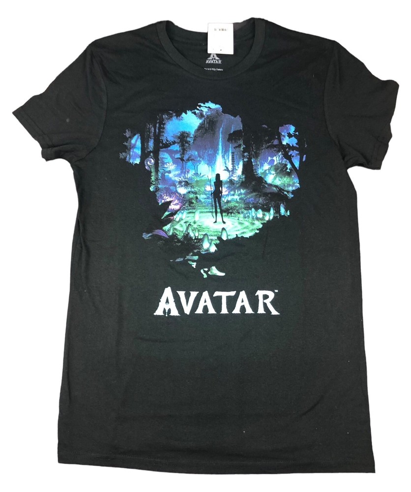 AVATAR Men's Movie Forest Scene Black Sz Small T-Shirt NEW