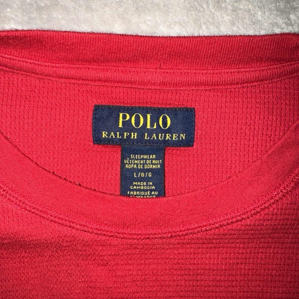 Polo Ralph Lauren Sweater Mens Large Long Sleeve Sleepwear Pullover Crew Neck