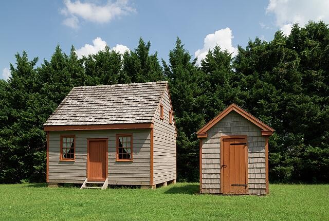 Outbuildings of the Parson Thorne Mansion, also known as Silver Hill, a