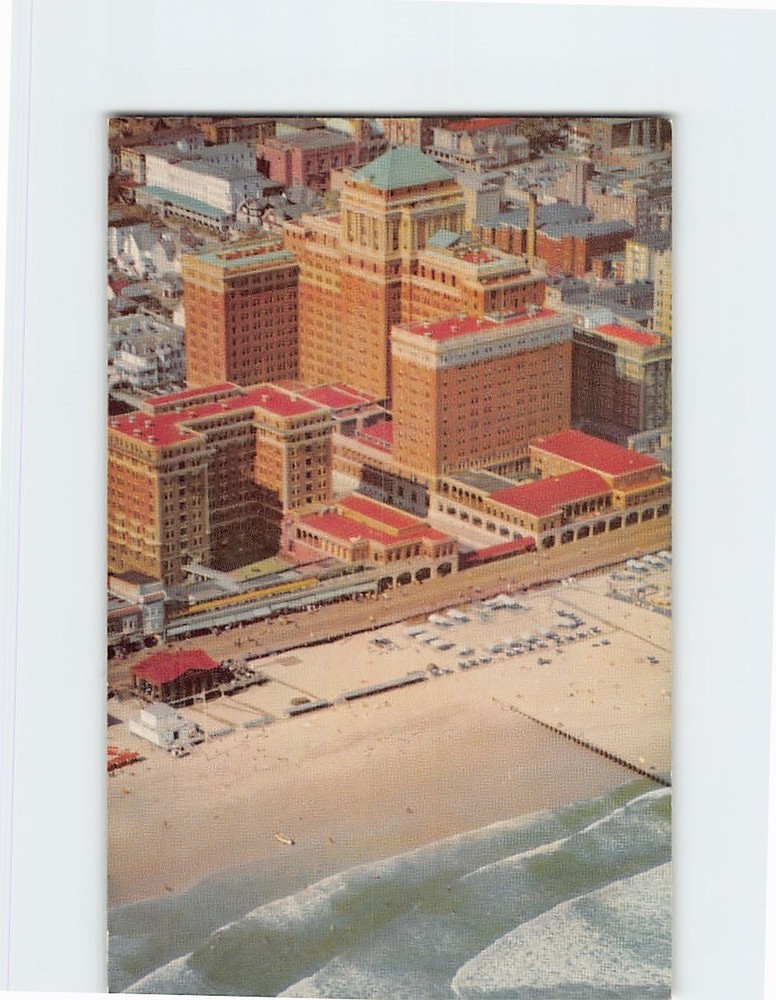 Postcard Aerial View Chalfonte-Haddon Hall Atlantic City New Jersey USA