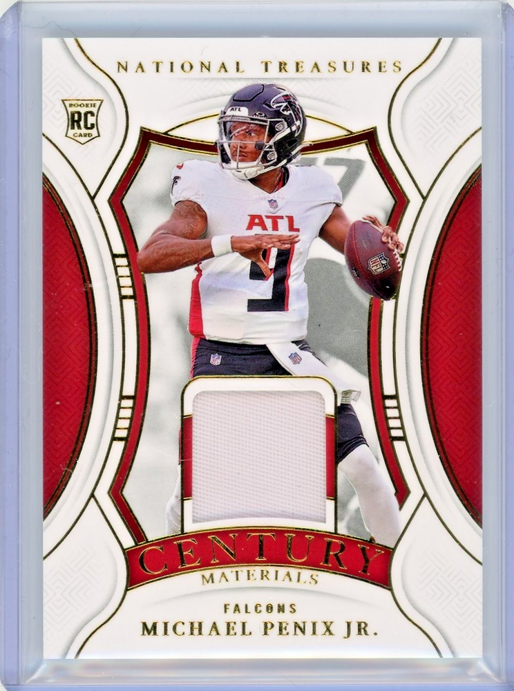 Michael Penix Jr 2024 National Treasures Century Rookie Patch /49 RC #CM-MPJ