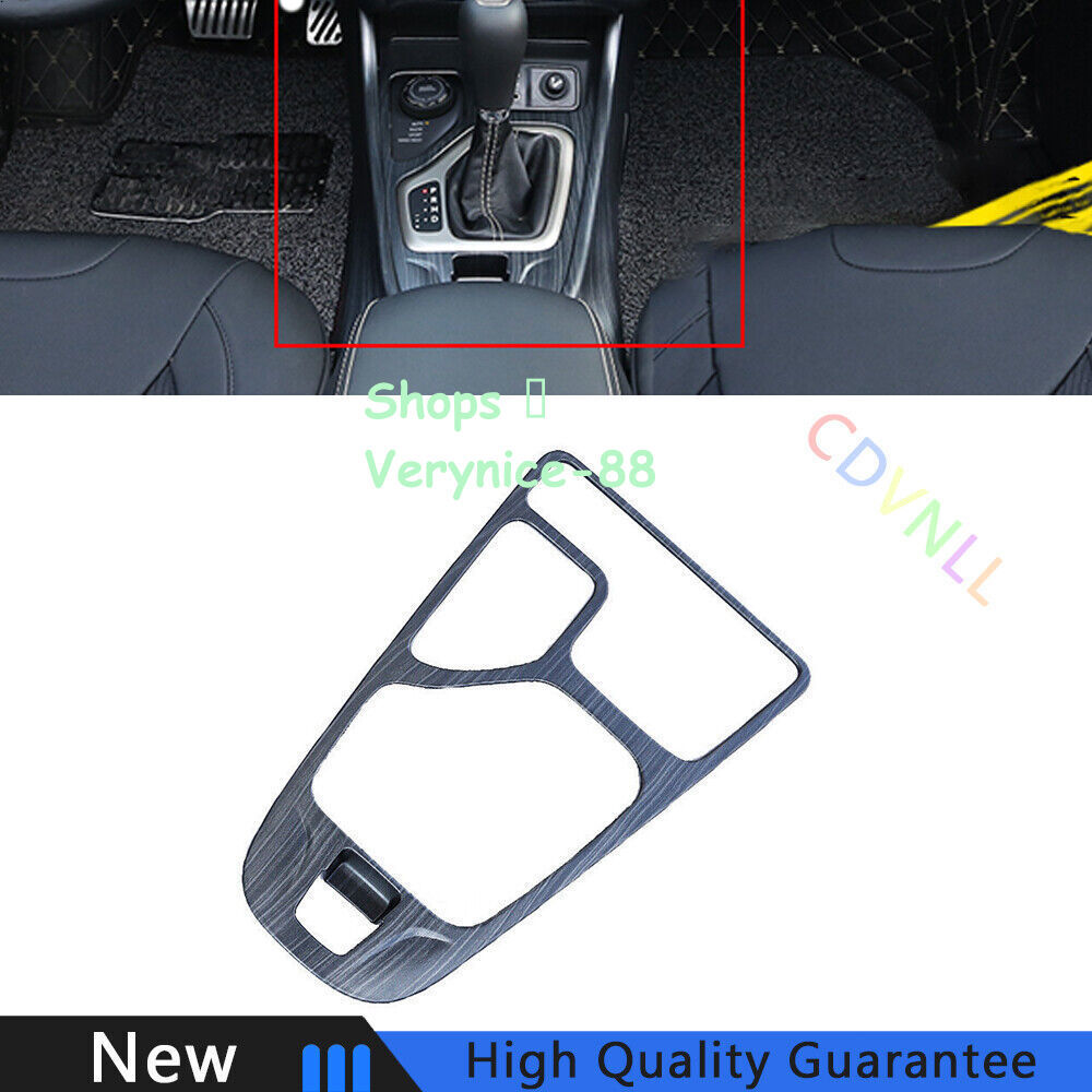 For Jeep Cherokee 14-2018 Black Wood Grain Middle Console Gear Shift Frame Trim