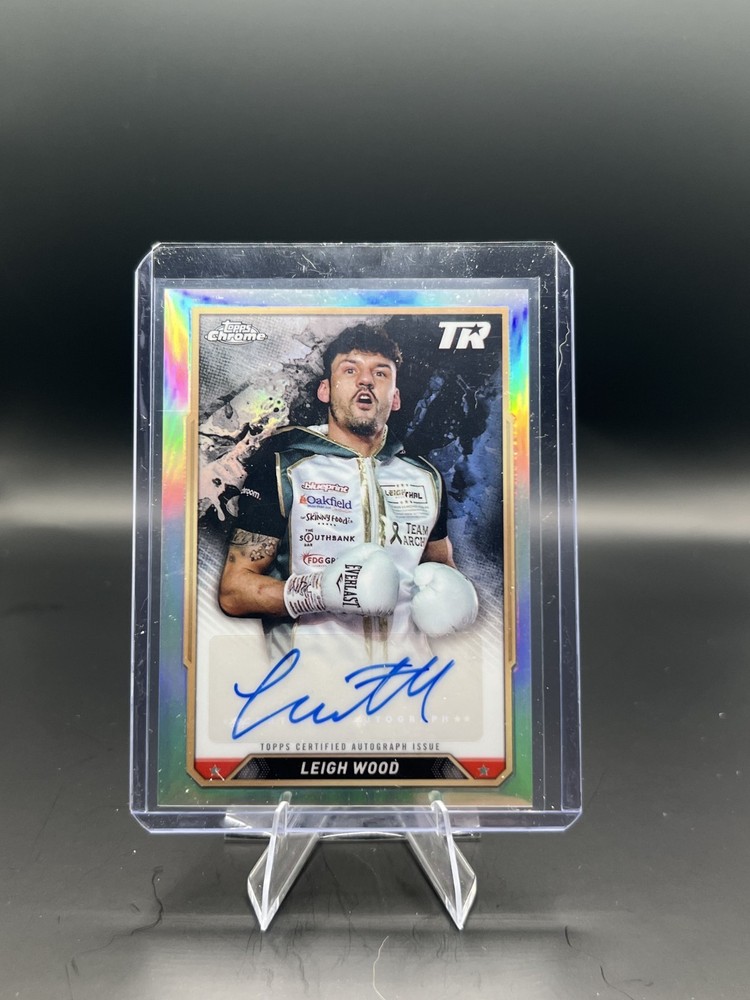 2024 Topps Chrome Boxing Leigh Wood Refractor Auto CBA-LWD