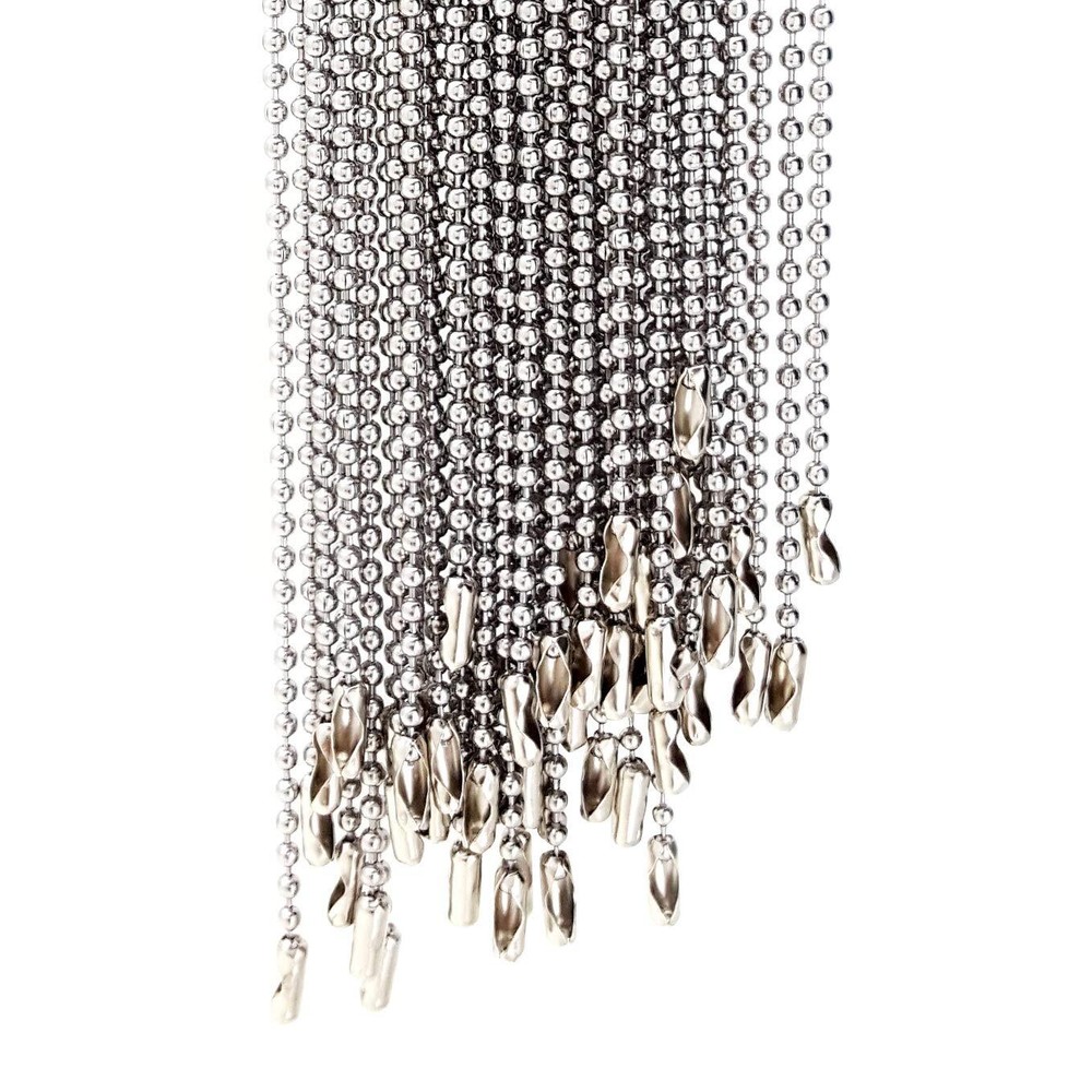 Dog Tag Chain Ball Chain Necklace Chain Bulk - 50pcs Stainless Steel 24 inche...