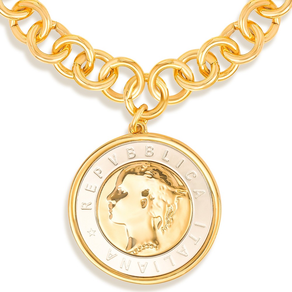 500 Lira Coin Charm Bracelet - Vintage Turkish Chic Jewelry