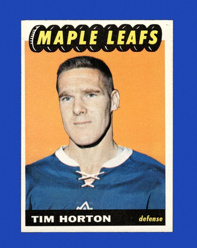 1965-66 Topps Set-Break # 79 Tim Horton NR-MINT *GMCARDS*Consign with Greg Morris Cards