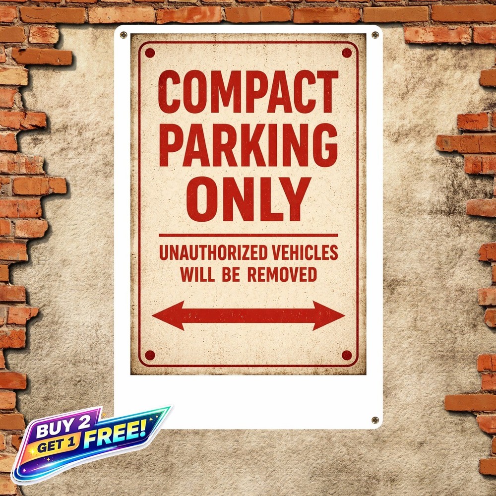 Beetle Car Parking Only Metal Sign Vintage Auto Shop Garage Tin Wall Decor