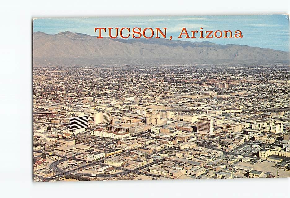 Postcard Aerial View Tucson Arizona USA North America