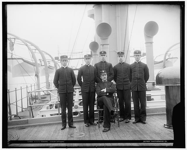 USS Newark,junior officers,sailors,boats,American warships,cruisers,vessel,1891