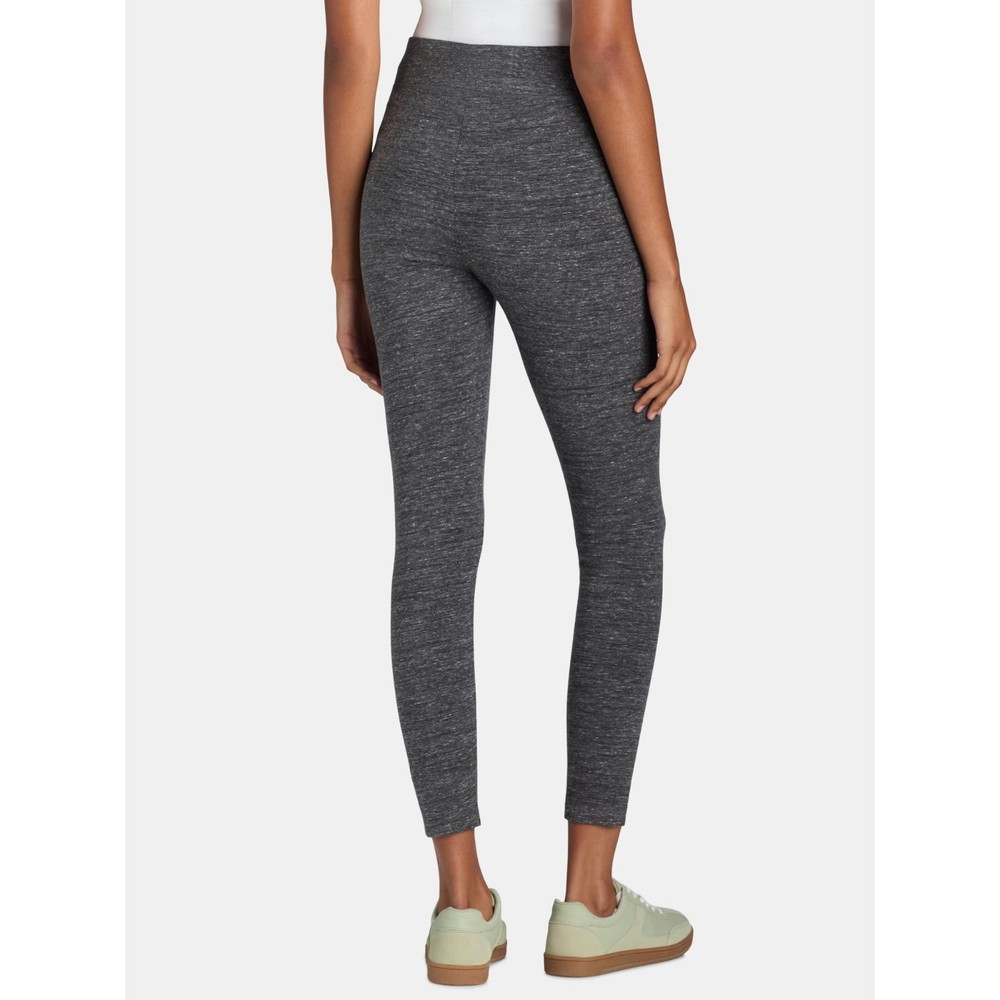 Time And Tru Women's High Rise Ankle Knit Leggings, 27