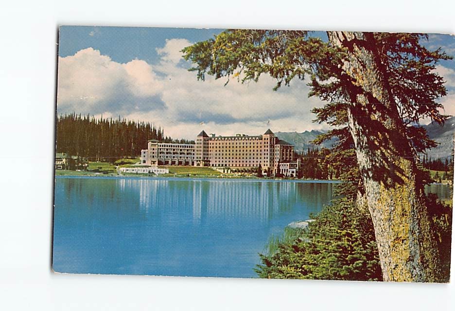 Postcard Chateau Lake Louise Banff National Park Canadian Rockies