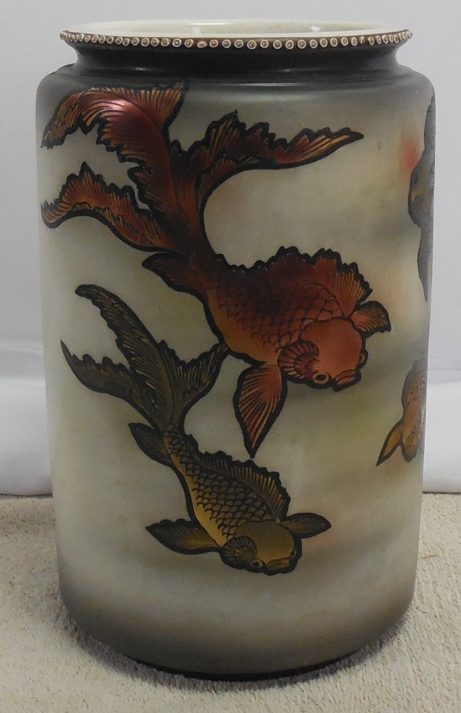 Rare Royal Nippon Vase with Fish Coy
