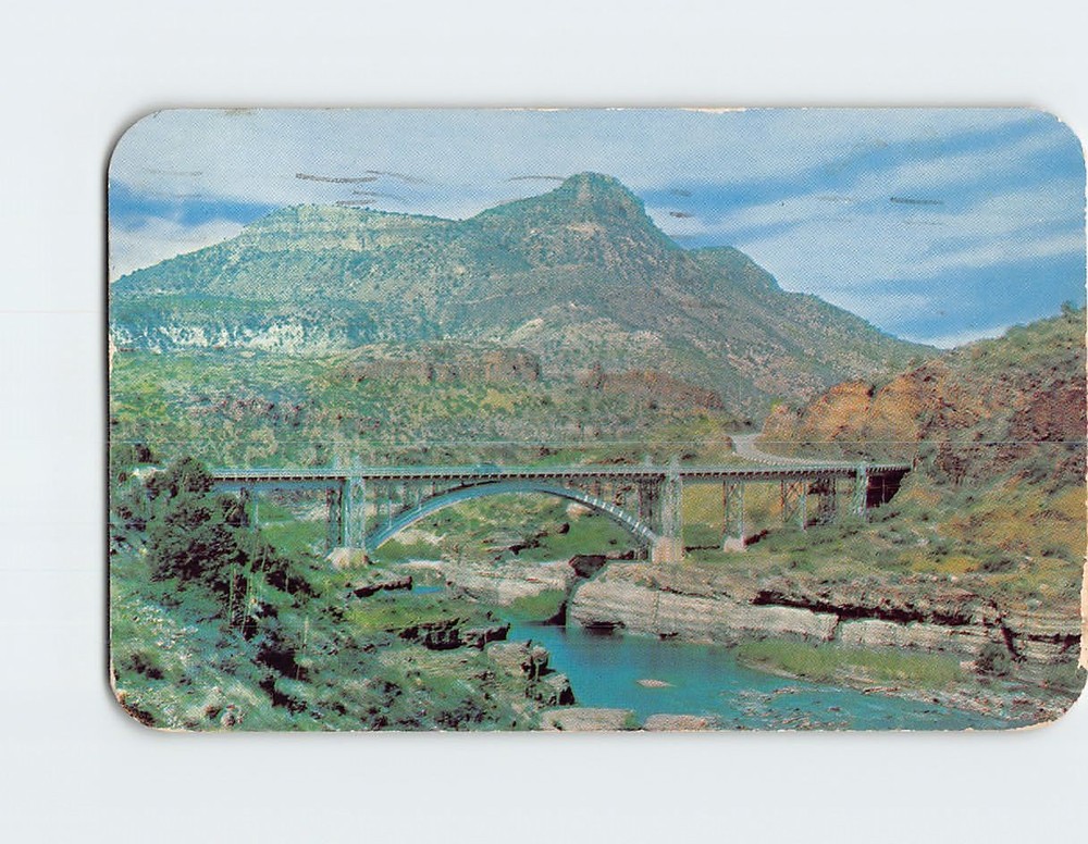 Postcard Salt River Canyon Bridge Arizona USA