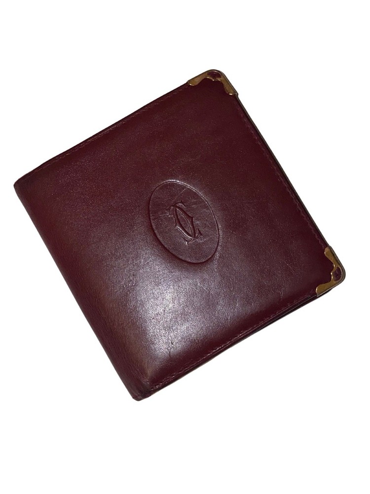 Authentic Vintage Must de Cartier Bi-Fold Wallet