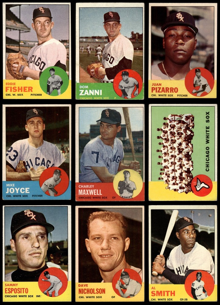 1963 Topps Chicago White Sox Near Team Set 3 - VG 7251667 (14 / 33 cards)